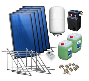 Solarpaket Flachkollektoren AMX 2.0 von Sunex 10,15 m² Flachdach - GEMA Shop