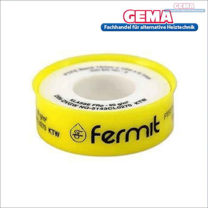 Gelbes PTFE-Gewindedichtband für Sanitär- und Heizungsanlagen