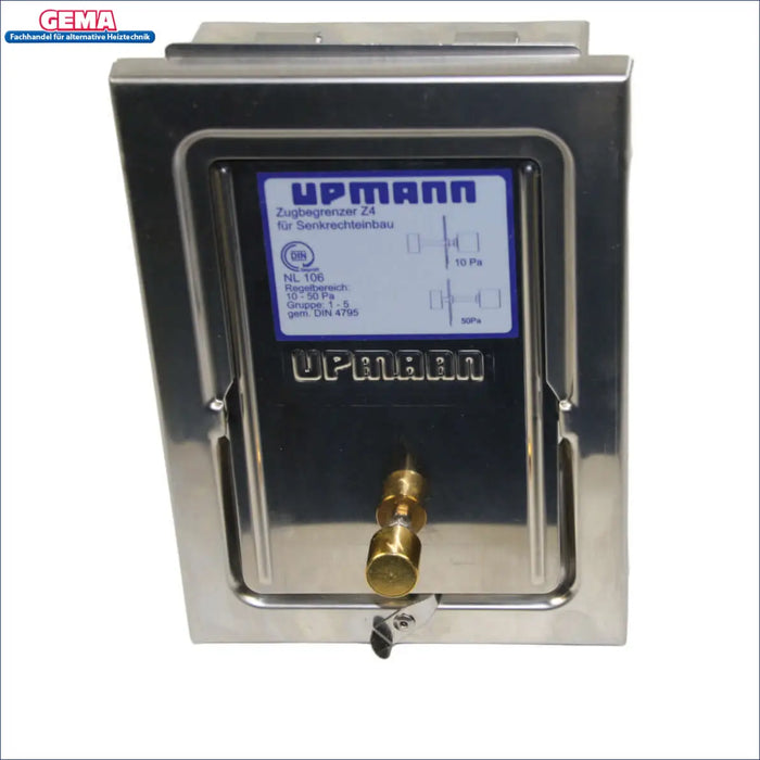 Zugbegrenzer Z4 von Upmann, 130x190mm, für Öl, Gas, Festbrennstoffe ⚙️. Optimale Unterdruckregelung für sichere Anlagen.