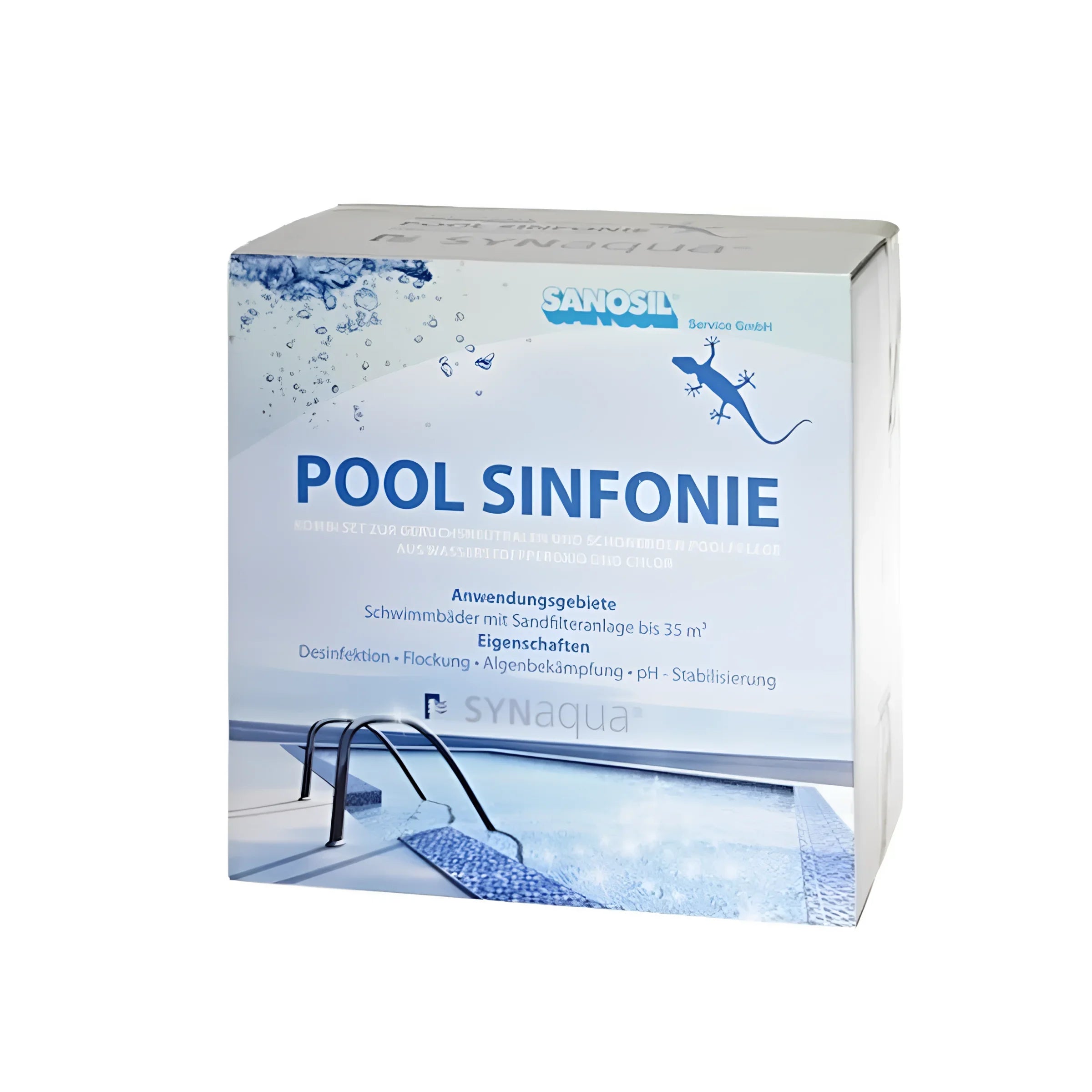 PoolSinfonie Produktbox für harmonische Poolwasserpflege und Sauberkeit