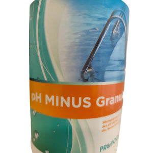 Container für pH Minus Natriumbisulfat Granulate zur sicheren Anwendung bei hartem Wasser in Boilern