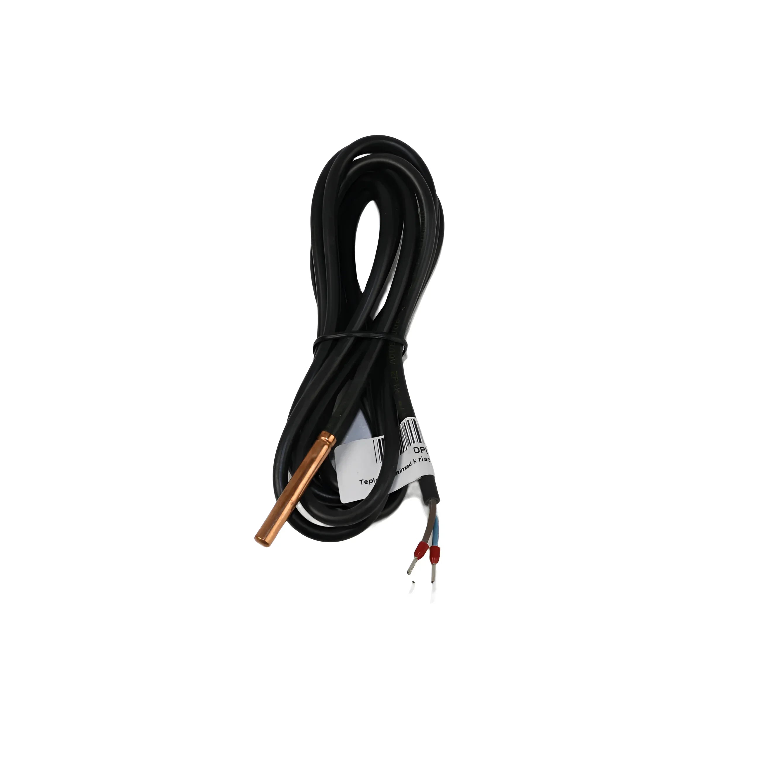Schwarzes Kabel mit Kupfersensor für Attack Kesselfühler KTY im Profi-Kessel