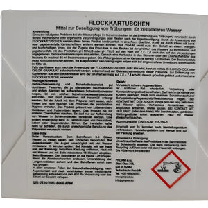 Anleitung für Poolwasserflockung mit Flockungskartuschen zur wasser entfernt in Boiler-Zubehör