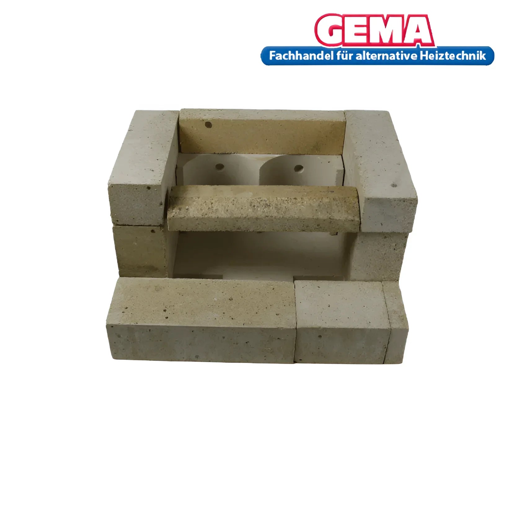 Firebrick construction mit MPM DS Wood 18kW Schamottsteine komplett für hohe Hitze