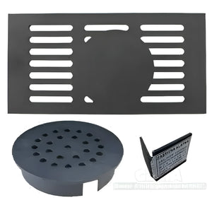 Schwarze Ablaufabdeckung für Thermoflux 25/135 plus Solarpaket IV mit Solarstation GPS PWM