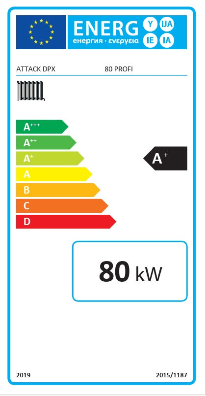 Caldeira de gaseificação a lenha Attack DPX 80 Profi 80 kW