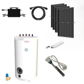 Warmwasser mit Photovoltaik Heizstab.