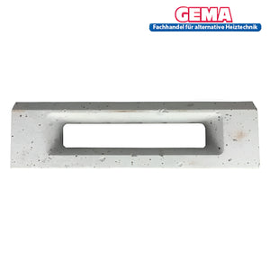 Original Defro Sekundärstein 80x400x95mm mit rechteckigem Betonblock und zentraler Nut
