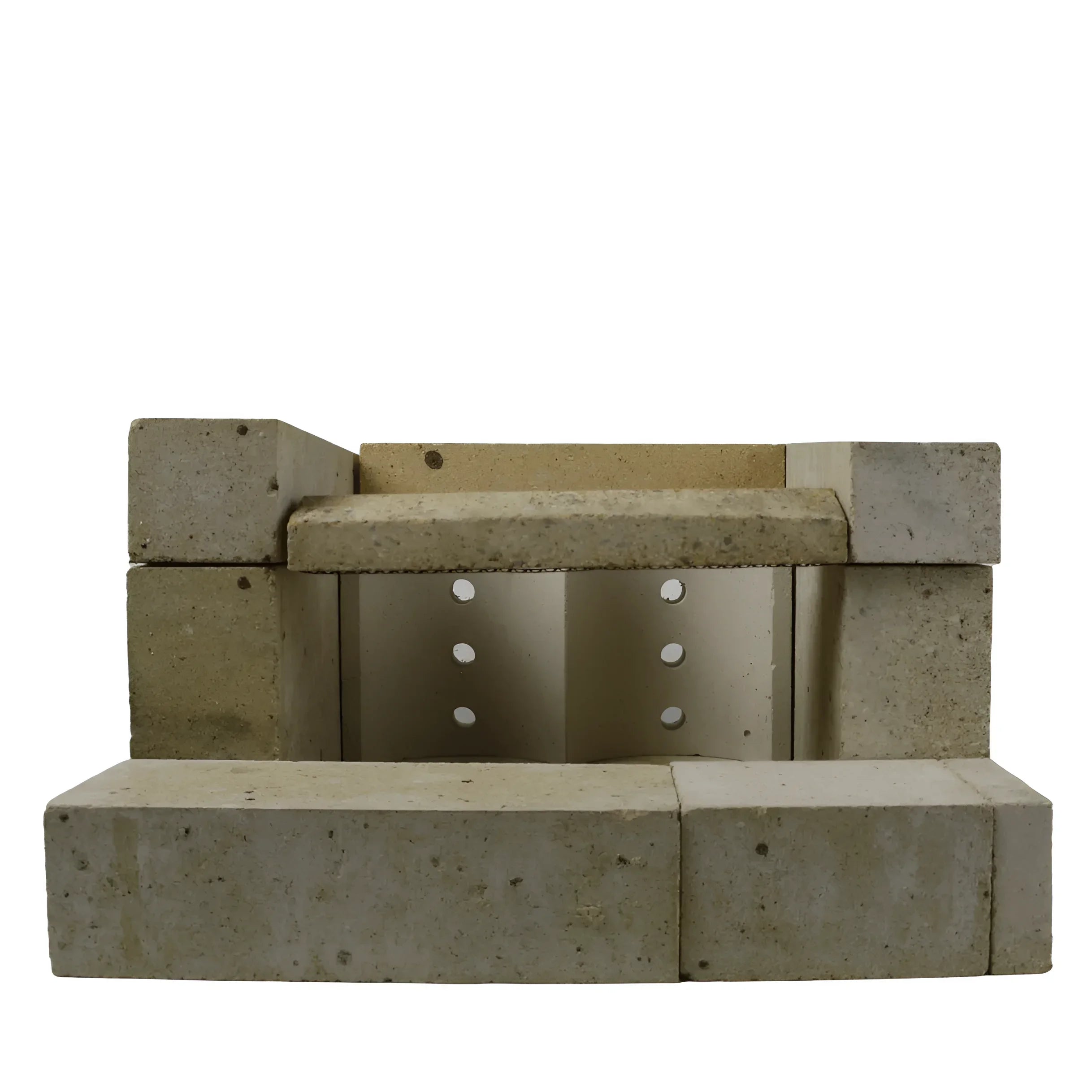 Fireplace construction mit Metallinnenseite für MPM DS Wood 18kW Schamottsteine komplett