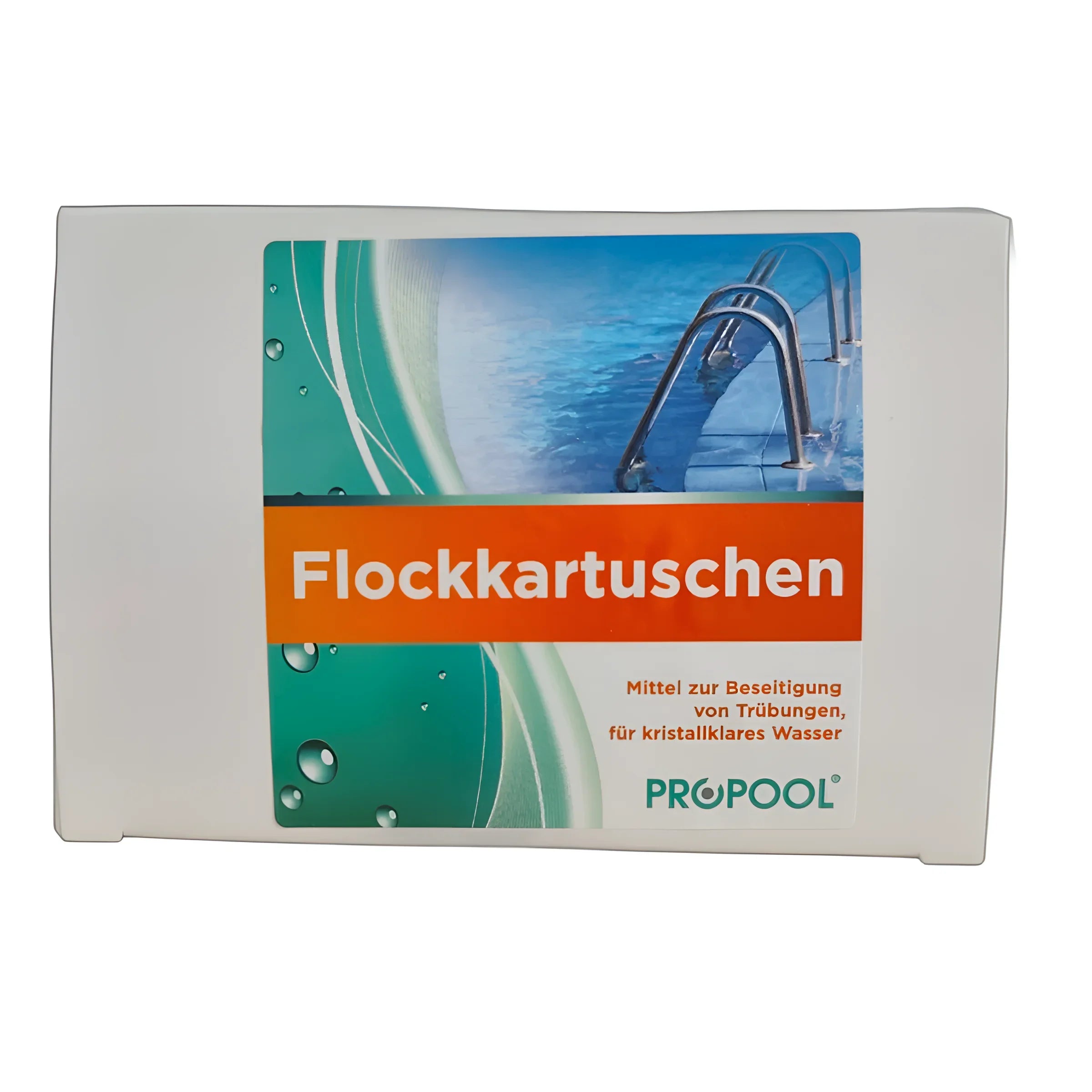 Poolwasseraufbereitung: Wasser entfernt Verunreinigungen mit Flockungskartuschen für Boilers