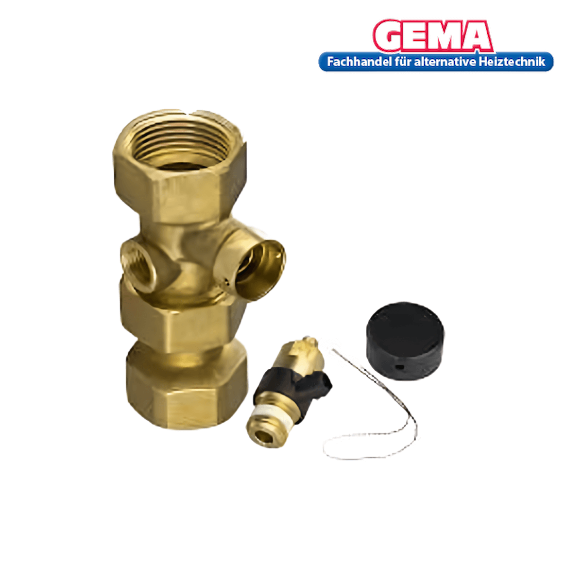 Kappenventil 1" aus Messing 🔩 mit Plombiervorrichtung 🚰, ideal für Wasseranlagen, DN25.