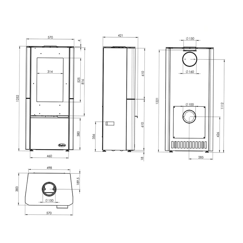 Fireplace Elite Oregon Kaminofen - GEMA veikals