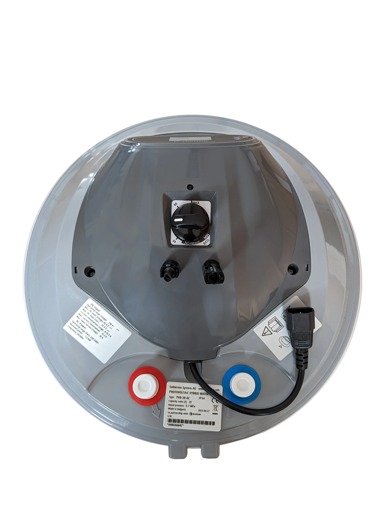 Solar-Hybridboiler fothermo PVB-80-AC – 80 Liter, 550 W PV / 1.500 W AC
