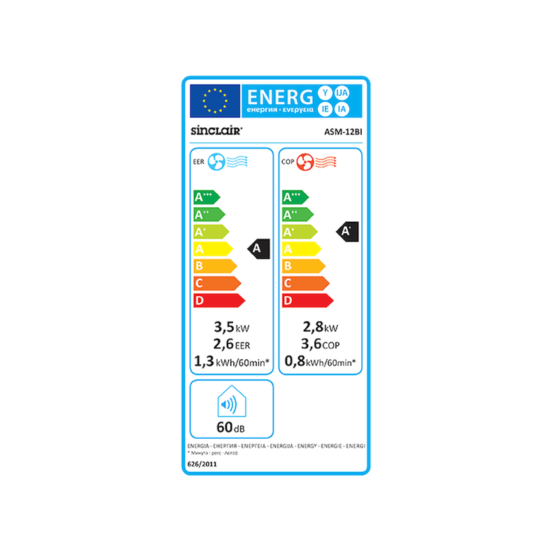 Klimaanlage - Monobloks ASM - 12BI Sinclair Monobloks ar R32 - GEMA Shop