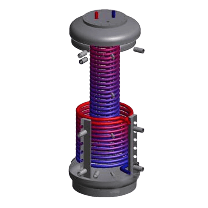 Innovativer Hygienespeicher mit 2 Wärme-🔄, ideal für Thermoflux Pelling 25/135 Heizsystem. 🔥💧