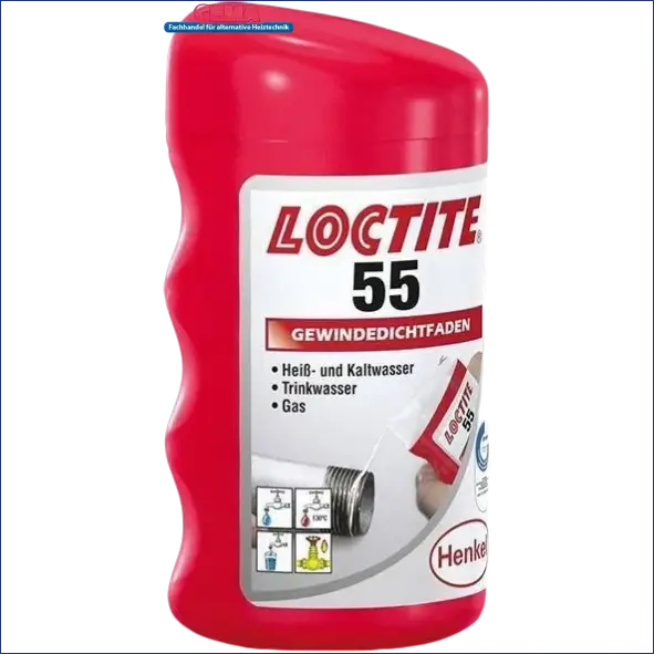 Red Loctite 55 Gewindedichtfaden für Boilers und Boiler-Zubehör, hochwertiges Dichtmittel