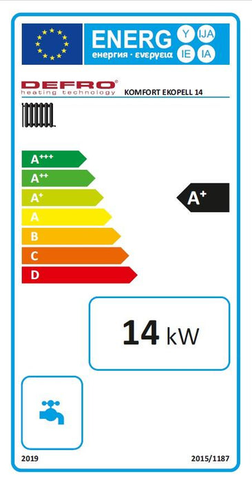 Pelletkessel Ekopell 14 kW DEFRO Komfort für Pellet-/ Holzbetrieb - GEMA Shop