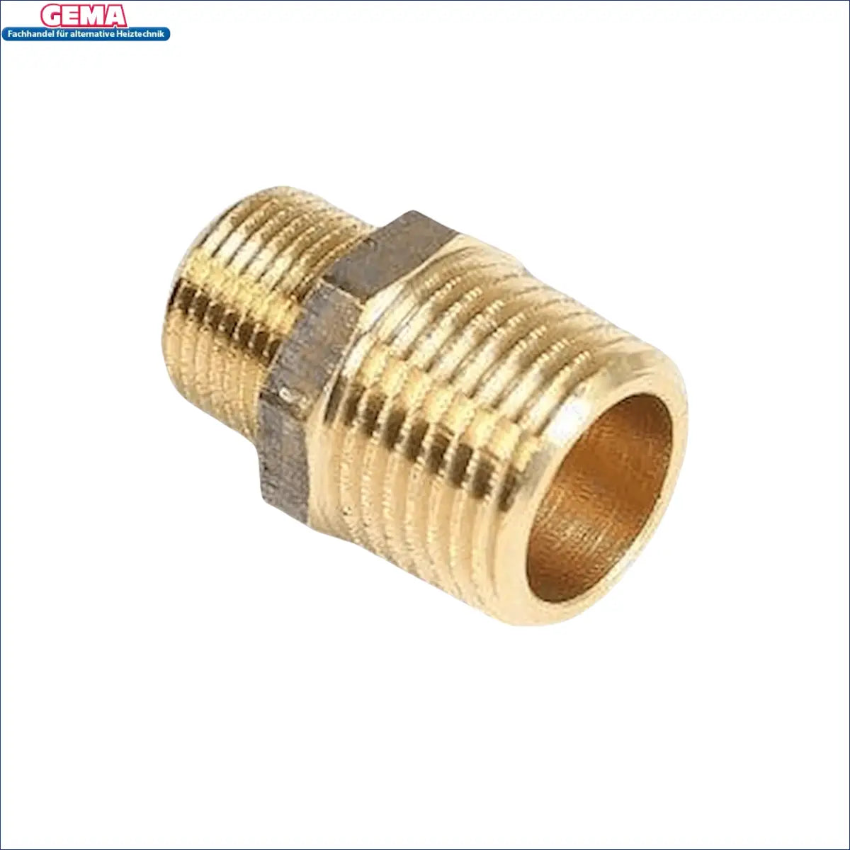 Brass pipe fitting with threaded ends for rotgussreduzierstück doppelnippel reduzierstück
