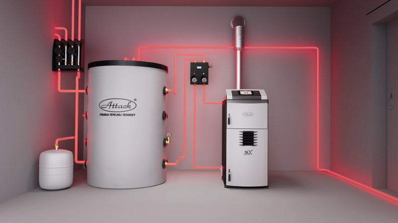 Koksnes gazifikators 25 kW ATTACK SLX 25 Lambda