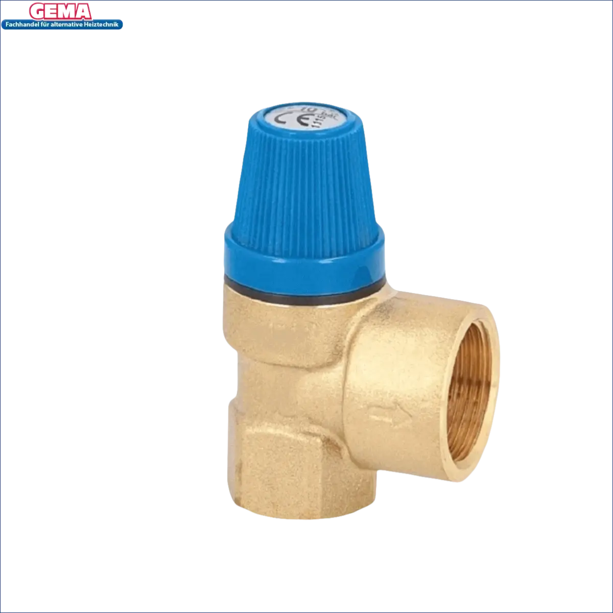 Brass Druckreduzierventil mit blauer Einstellknopf für 100L-180L Warmwasserspeicher