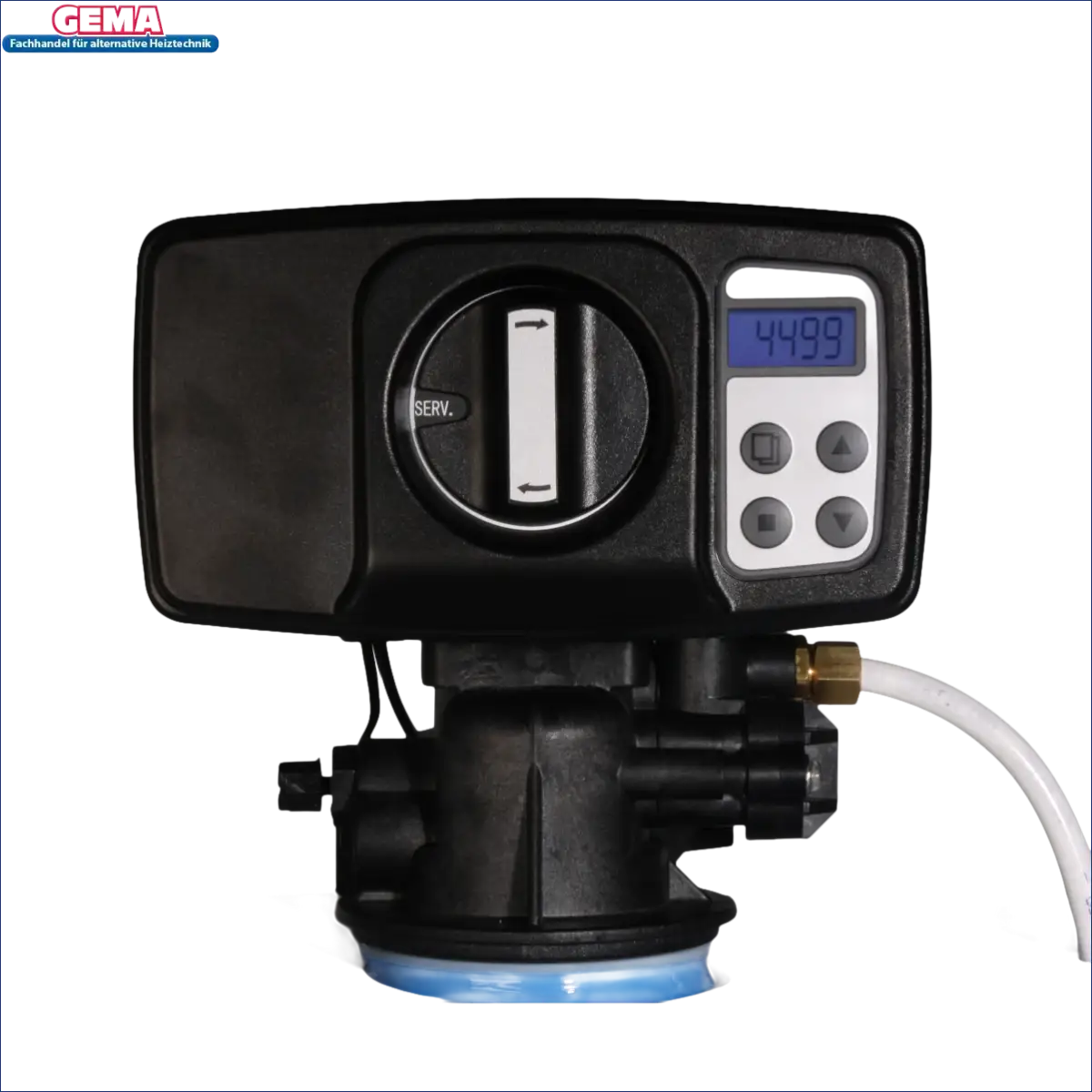 Black water softener control head mit digital display für aqmos bm-32, zuverlässig kalk entfernen